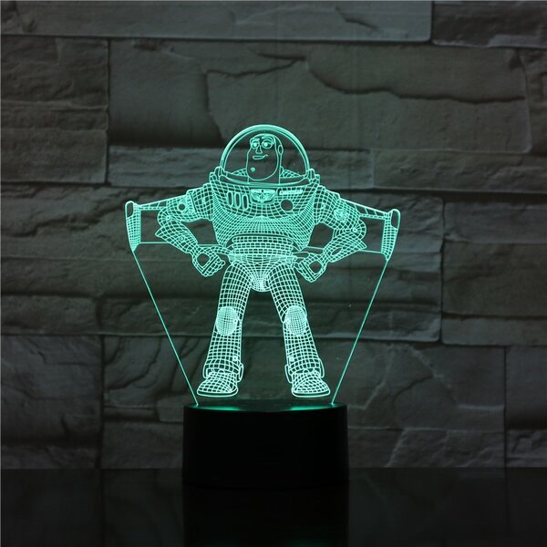 Beling 3D lampa, Buzz Lightyear – Toy Story , 7 Farebná RL8DDWS
