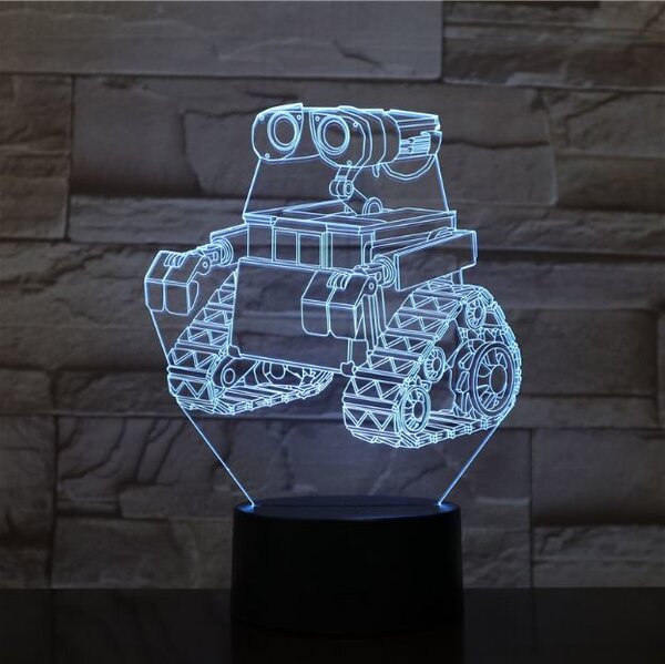 Beling 3D lampa Wall-E 7 Farebná FDDCQ