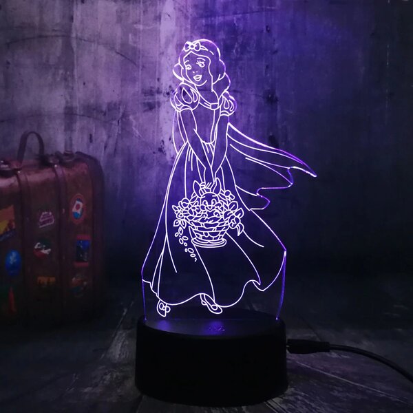 Beling 3D lampa Snow White7 Farebná RDW5