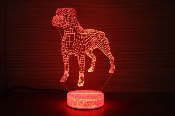 Beling 3D lampa,Boxer 2, 7 farebná S4ADDR3