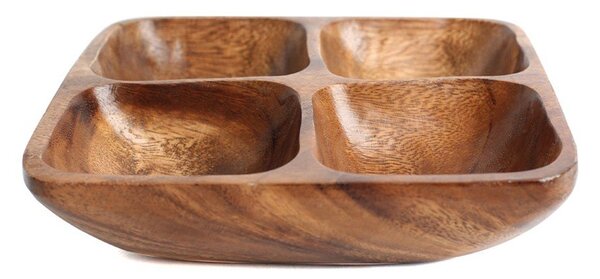 Hnedá drevená servírovacia misa Kora – Premier Housewares