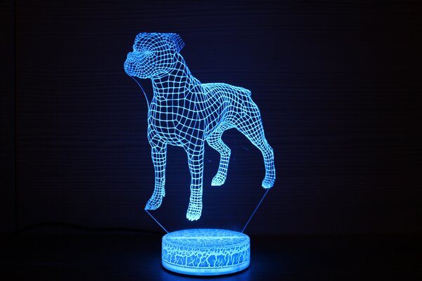 Beling 3D lampa,Boxer 2, 7 farebná S4ADDR3