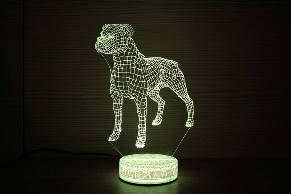 Beling 3D lampa,Boxer 2, 7 farebná S4ADDR3