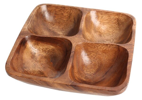 Hnedá drevená servírovacia misa Kora – Premier Housewares