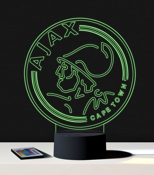 Beling 3D lampa,Ajax Amsterdam,futbalový darček,16 farebná S3DA556WL
