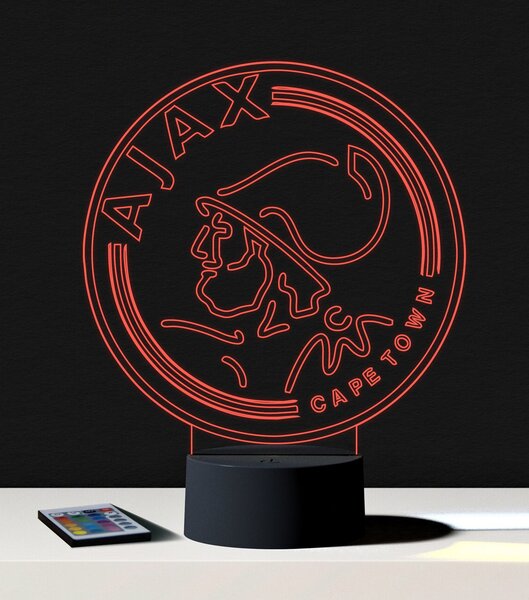 Beling 3D lampa,Ajax Amsterdam,futbalový darček,16 farebná S3DA556WL
