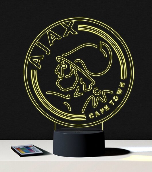 Beling 3D lampa,Ajax Amsterdam,futbalový darček,16 farebná S3DA556WL
