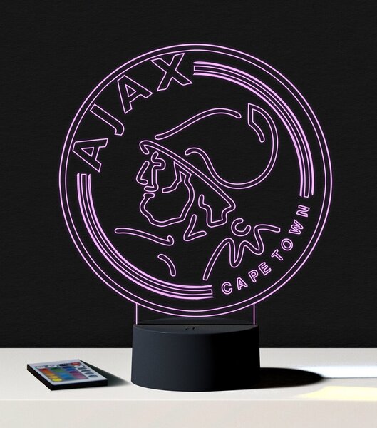 Beling 3D lampa,Ajax Amsterdam,futbalový darček,16 farebná S3DA556WL