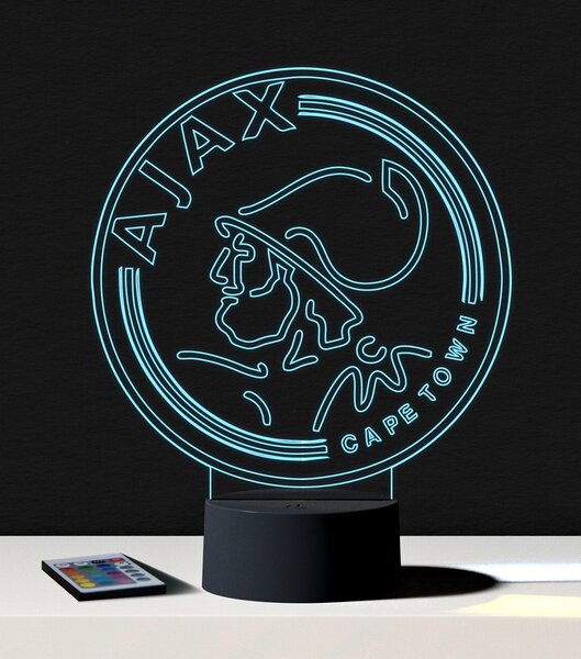 Beling 3D lampa,Ajax Amsterdam,futbalový darček,16 farebná S3DA556WL