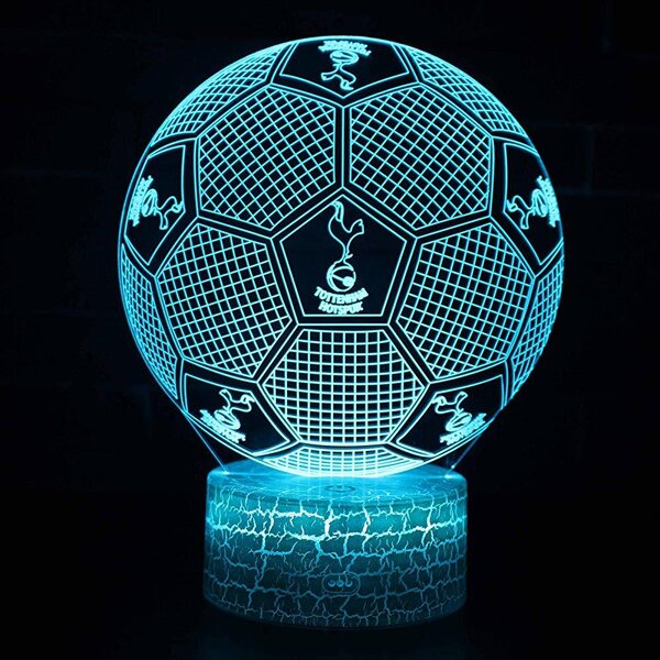 Beling 3D lampa,tottenham lopta, futbalový darček, 16 farebná S3DA8DL