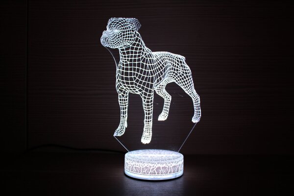 Beling 3D lampa,Boxer 2, 7 farebná S4ADDR3
