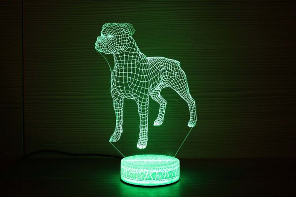 Beling 3D lampa,Boxer 2, 7 farebná S4ADDR3