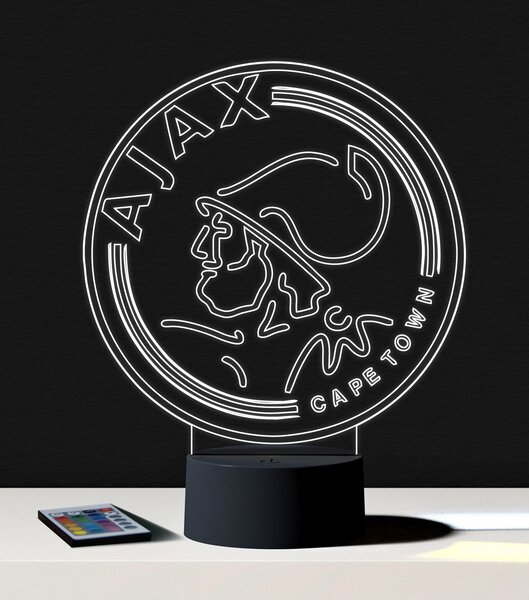 Beling 3D lampa,Ajax Amsterdam,futbalový darček,16 farebná S3DA556WL