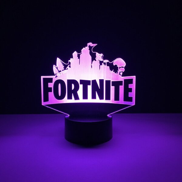Beling 3D lampa, Fortnite logo, 7 farebná L341D