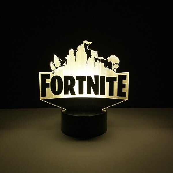 Beling 3D lampa, Fortnite logo, 7 farebná L341D