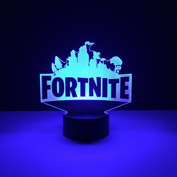 Beling 3D lampa, Fortnite logo, 7 farebná L341D