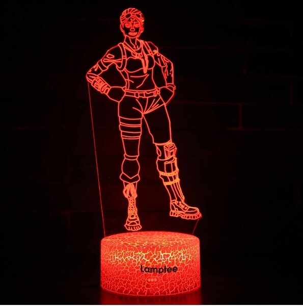 Beling 3D lampa, Fortnite Ghoul, 7 farebná L3DDWS4
