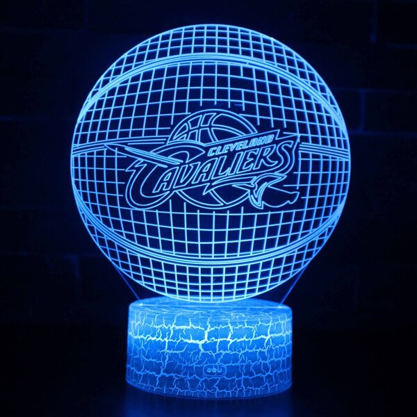 Beling 3D lampa,NBA Cleveland Cavaliers , 16 farebná QX1