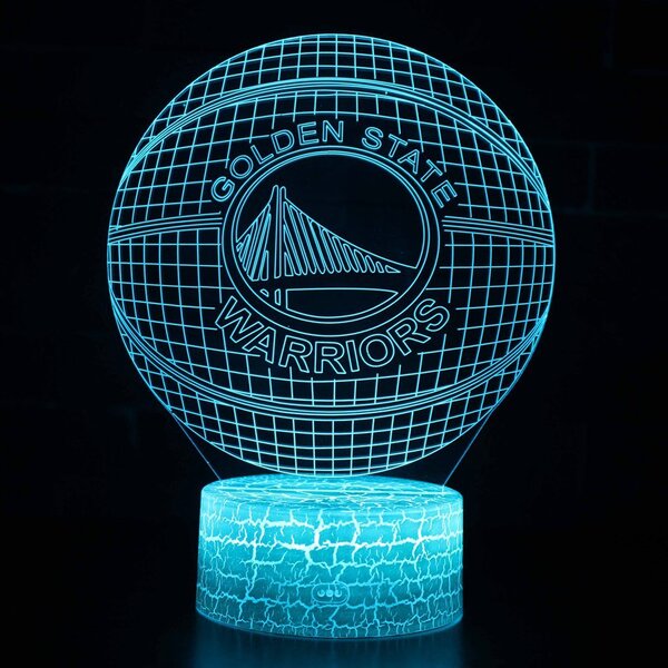 Beling 3D lampa,NBA Golden State Warrirors , 16 farebná QX2