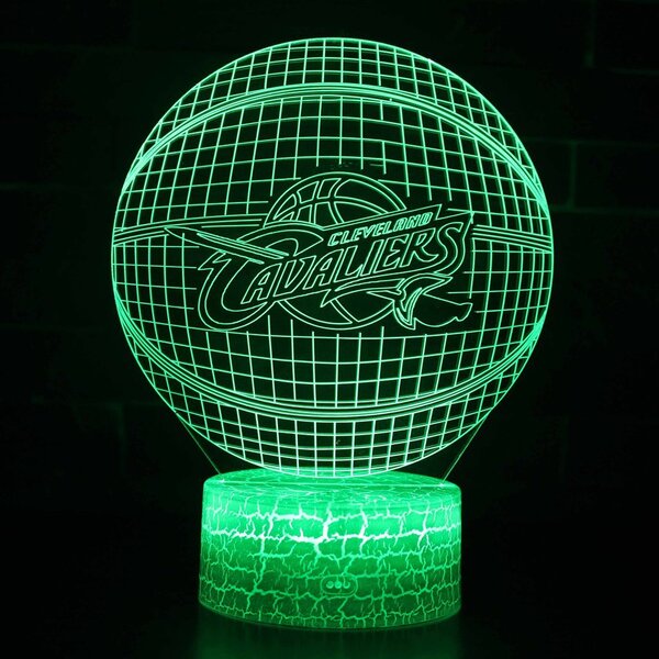 Beling 3D lampa,NBA Cleveland Cavaliers , 16 farebná QX1