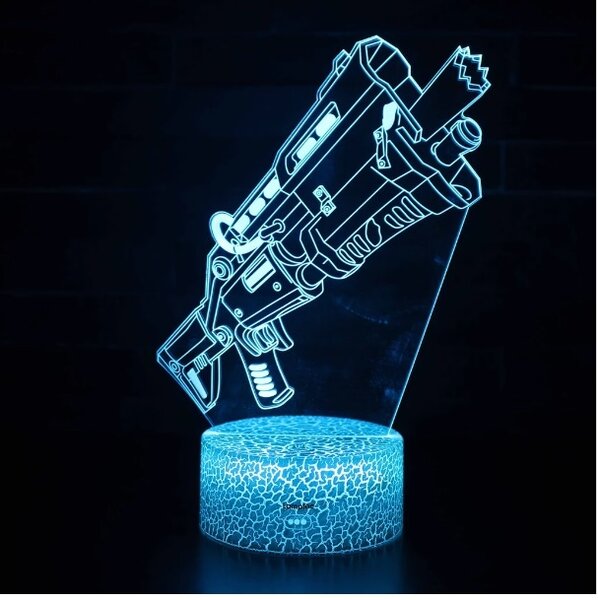 Beling 3D lampa, Fortnite Taktická brokovnica 7 farebná L3DKKJC4