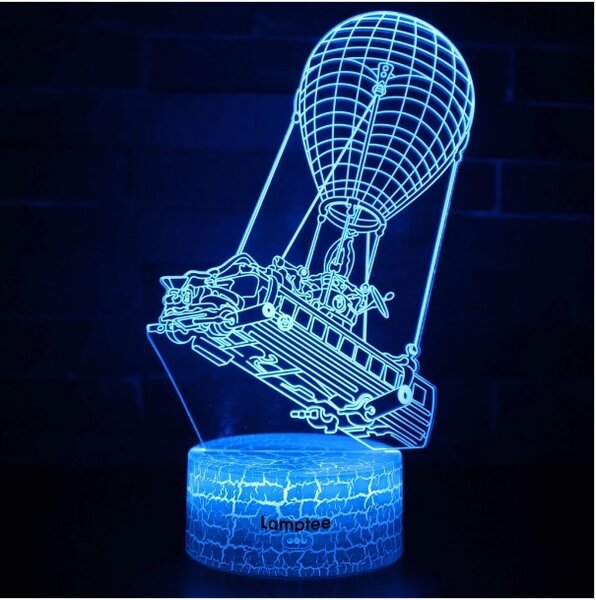Beling 3D lampa, Fortnite lietajúci autobus, 7 farebná L3DBBG4