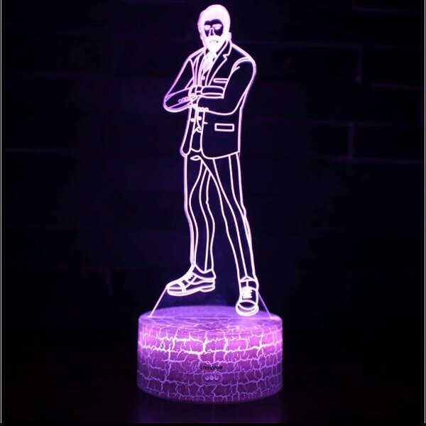Beling 3D lampa, Fortnite Reaper, 7 farebná L3DVQ4