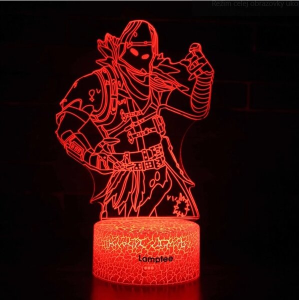 Beling 3D lampa, Fortnite Raven, 7 farebná 88RFD5