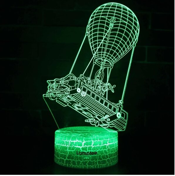 Beling 3D lampa, Fortnite lietajúci autobus, 7 farebná L3DBBG4