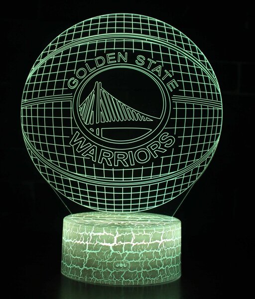 Beling 3D lampa,NBA Golden State Warrirors , 16 farebná QX2