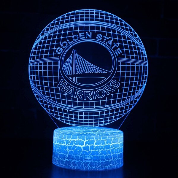 Beling 3D lampa,NBA Golden State Warrirors , 16 farebná QX2