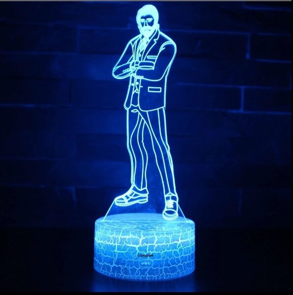 Beling 3D lampa, Fortnite Reaper, 7 farebná L3DVQ4