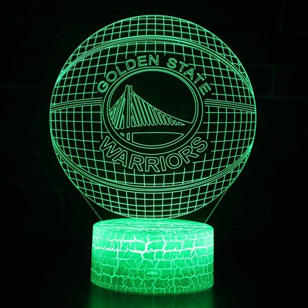 Beling 3D lampa,NBA Golden State Warrirors , 16 farebná QX2