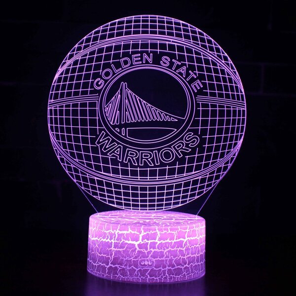 Beling 3D lampa,NBA Golden State Warrirors , 16 farebná QX2