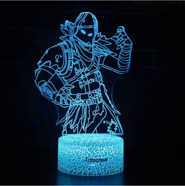 Beling 3D lampa, Fortnite Raven, 7 farebná 88RFD5
