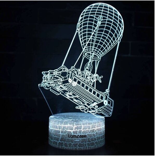 Beling 3D lampa, Fortnite lietajúci autobus, 7 farebná L3DBBG4