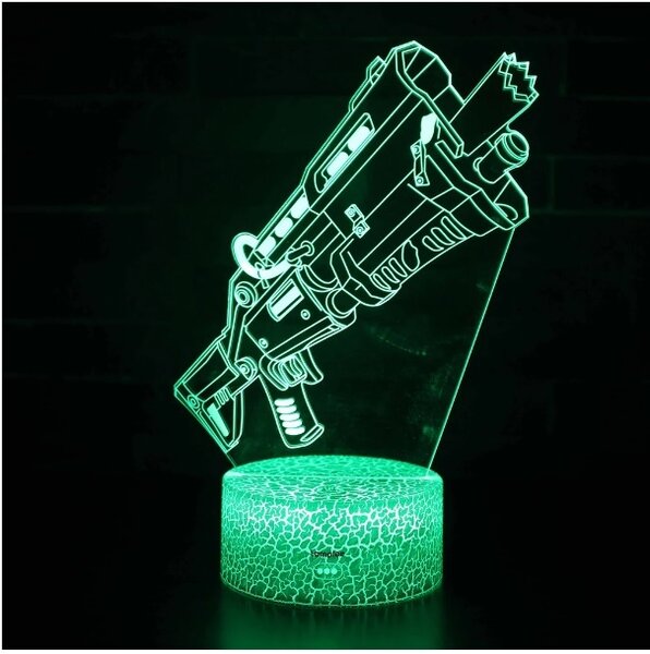 Beling 3D lampa, Fortnite Taktická brokovnica 7 farebná L3DKKJC4