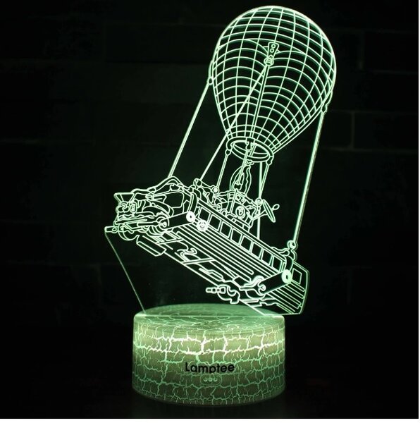 Beling 3D lampa, Fortnite lietajúci autobus, 7 farebná L3DBBG4