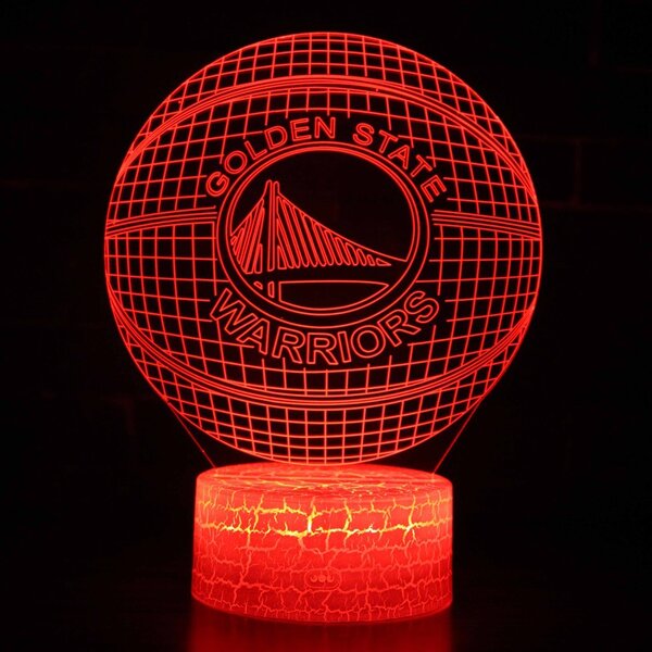 Beling 3D lampa,NBA Golden State Warrirors , 16 farebná QX2