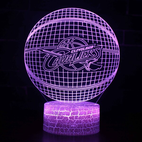 Beling 3D lampa,NBA Cleveland Cavaliers , 16 farebná QX1