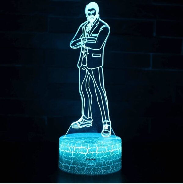 Beling 3D lampa, Fortnite Reaper, 7 farebná L3DVQ4