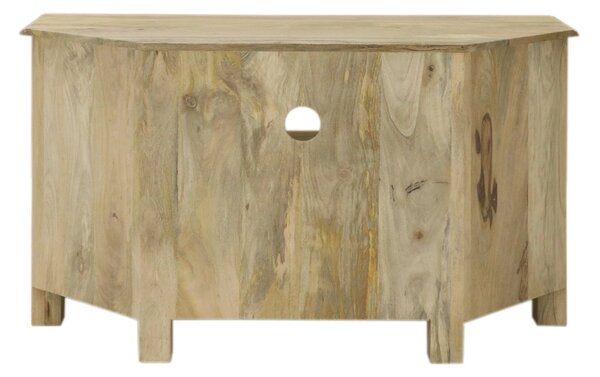 Rohový stolík pod tv z masívneho dreva mango 110x60x50