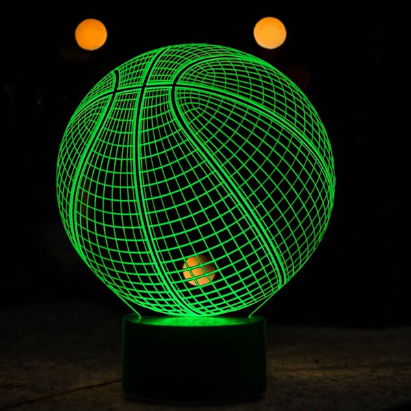 Beling 3D lampa,NBA Basketball ,16 farebná QX8