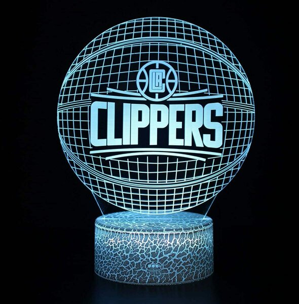 Beling 3D lampa,NBA L.A. Clippers, 16 farebná QX6