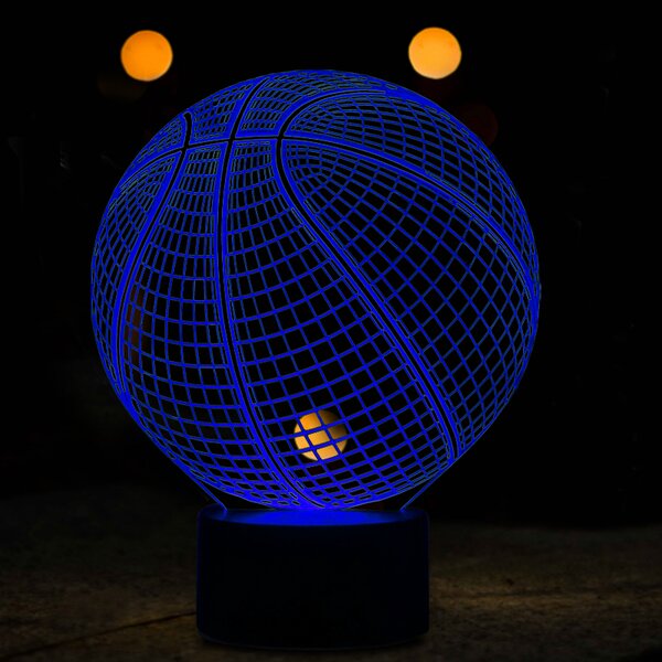 Beling 3D lampa,NBA Basketball ,16 farebná QX8