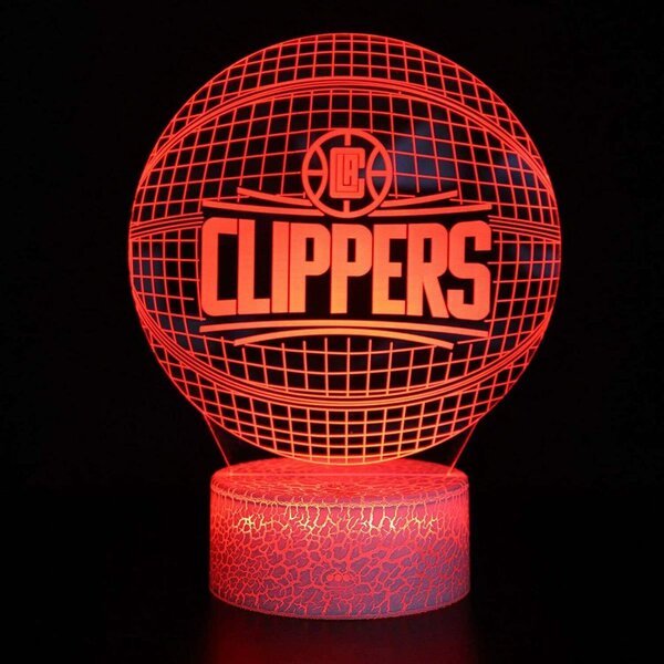 Beling 3D lampa,NBA L.A. Clippers, 16 farebná QX6