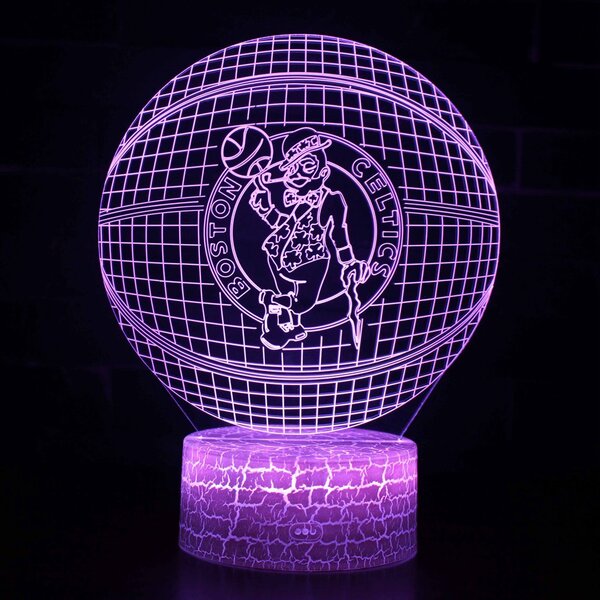 Beling 3D lampa,NBA Boston Celtics , 16 farebná QX4