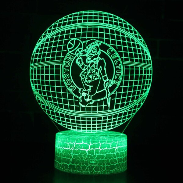 Beling 3D lampa,NBA Boston Celtics , 16 farebná QX4