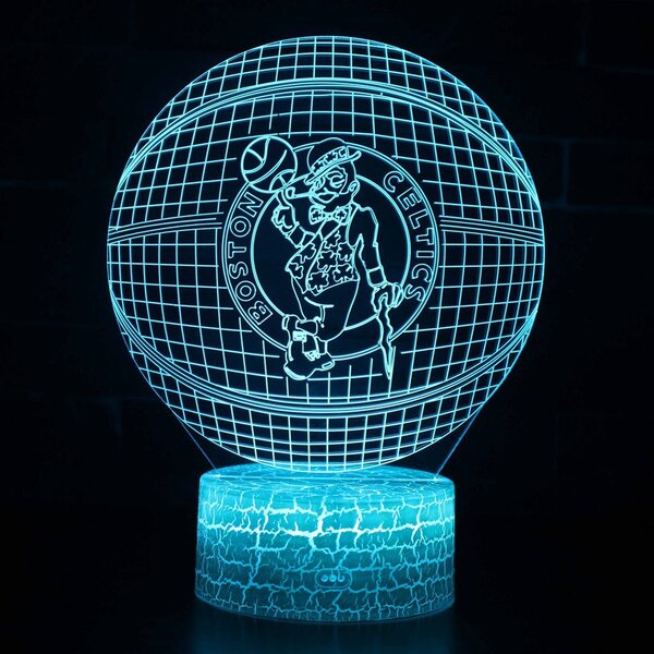 Beling 3D lampa,NBA Boston Celtics , 16 farebná QX4