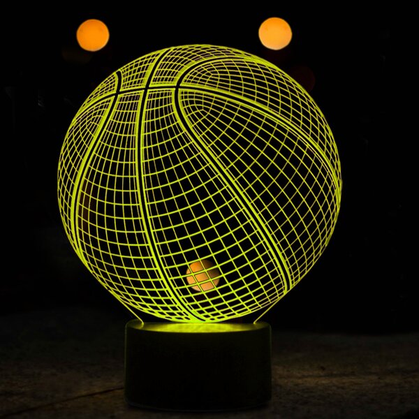 Beling 3D lampa,NBA Basketball ,16 farebná QX8